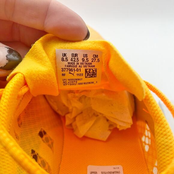 Puma Men's EvoSpeed Distance 11 Running Shoe Size 9.5 Orange Black Track NIB - Picture 10 of 12